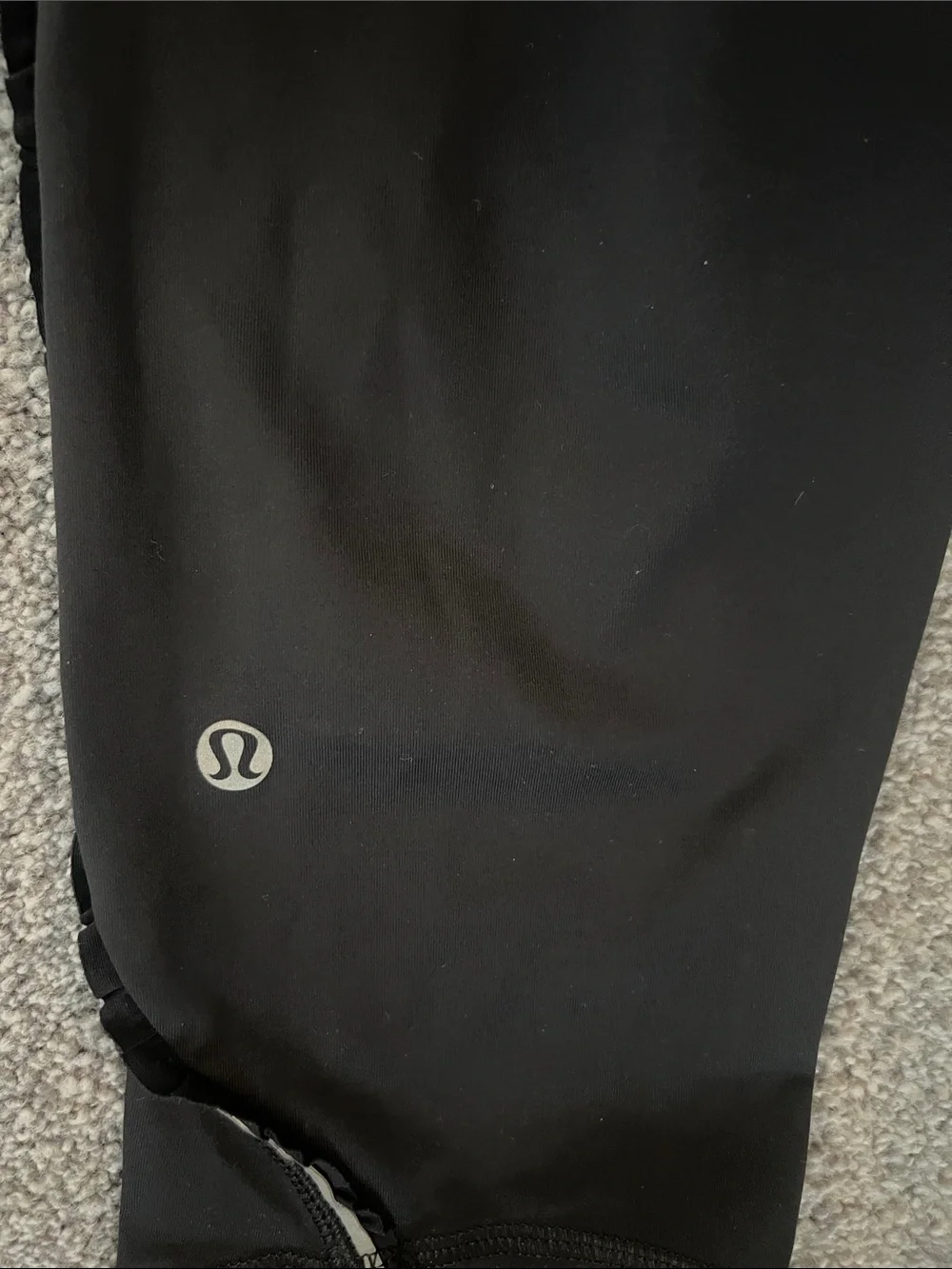 lululemon athletica Black Cropped Workout Leggings